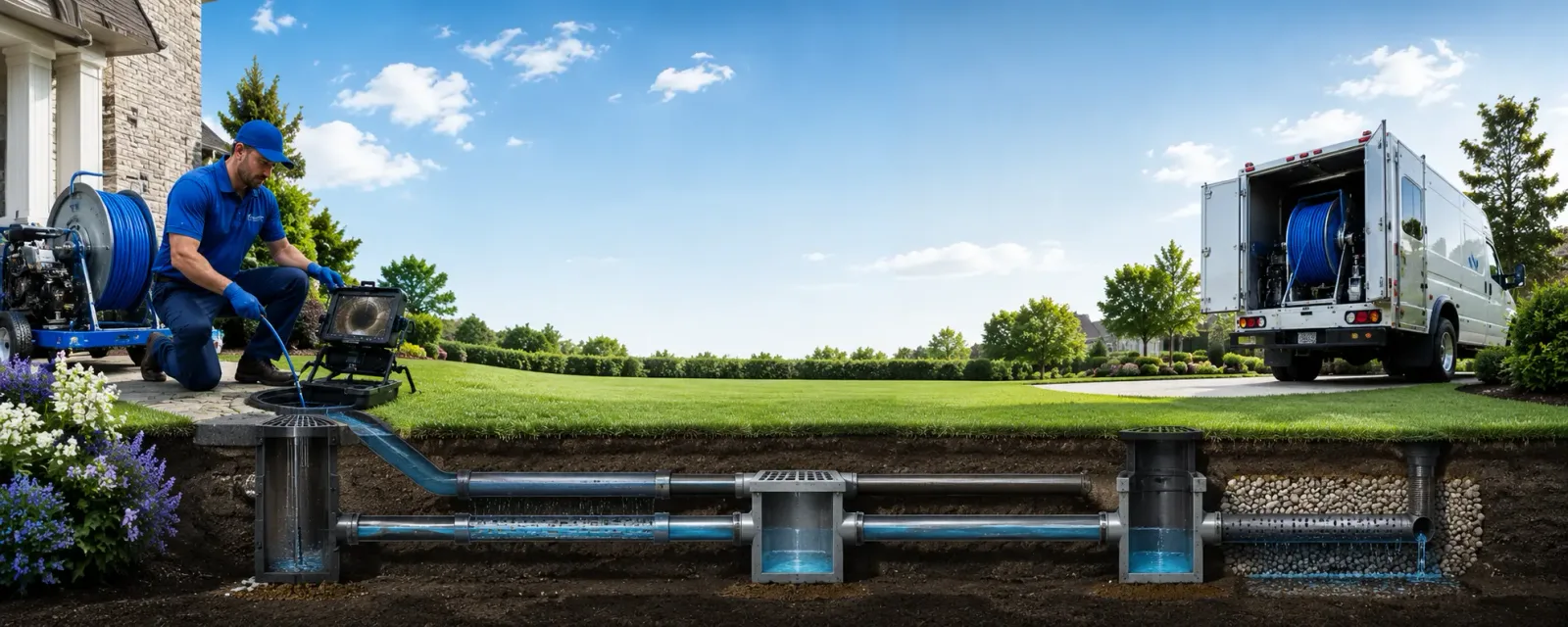 Outdoor drain cleaning information for Beach City, OH